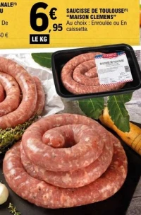 SAUCISSE DE TOULOUSE(1) "MAISON CLEMENS"