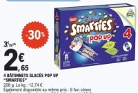 4 BÂTONNETS GLACÉS POP UP "SMARTIES"