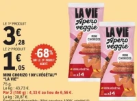 Mini chorizo 1005 vegetal ''La vie''