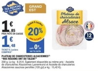 Plateau de charcuteries alsaciennes ''Nos regions ont du talent""