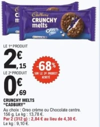 Crunchy melts ''Cadbury''