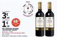 AOP Bordeaux vin rouge ''Mission Saint Vincent''