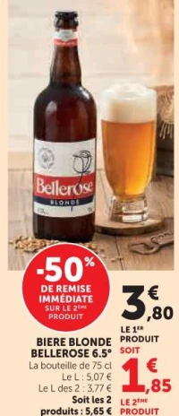 BIERE BLONDE BELLEROSE 6.5°