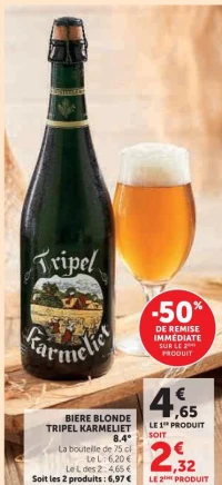BIERE BLONDE TRIPEL KARMELIET 8.4°