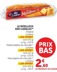 LE MOELLEUX KER CADELAC (Original, Marbré ou Maxi pépites)