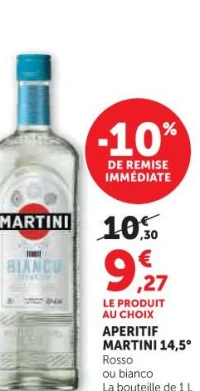 Aperitif Martini Bianco ou Rosso 14,5°