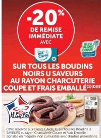 Boudins noirs U Saveurs