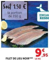 Filet de lieu noir