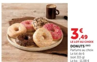 DONUTS Parfums au choix