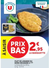 FILET DE LIMANDE DU NORD MEUNIERE U