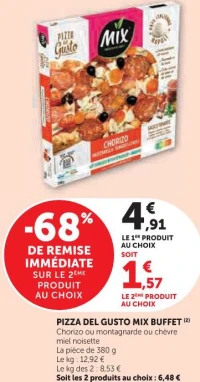 PIZZA DEL GUSTO MIX BUFFET (différentes variétés)