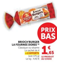 BRIOCH'BURGER LA FOURNEE DOREE