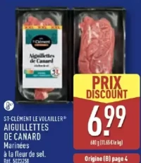 Aiguillettes de canard