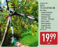 GARDENLINE® OUTIL TÉLESCOPIQUE