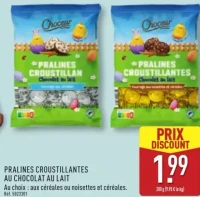 PRALINES CROUSTILLANTES AU CHOCOLAT AU LAIT