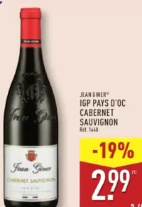 JEAN GINER® IGP PAYS D'OC CABERNET SAUVIGNON