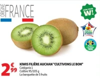 Kiwis Filière Auchan "Cultivons le bon"