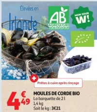 MOULES DE CORDE BIO