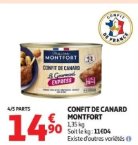 CONFIT DE CANARD MONTFORT