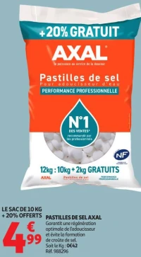 Pastilles de sel AXAL