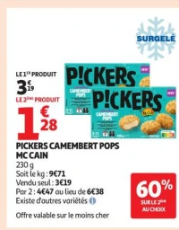 PICKERS CAMEMBERT POPS MC CAIN