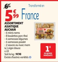 ASSORTIMENT ASIATIQUE AUCHAN