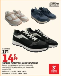 SNEAKER ENFANT OU HOMME INEXTENSO