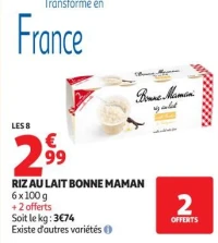 RIZ AU LAIT BONNE MAMAN