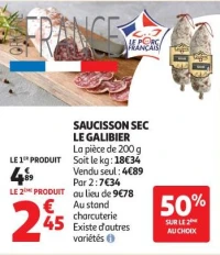 SAUCISSON SEC LE GALIBIER