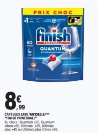 Capsules lave vaisselle ''Finish powerball''