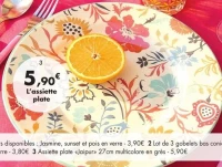 Assiette plate «Jaipur»