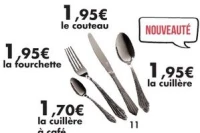 Couverts «Prague» en inox