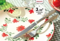 Assiette plate 27 cm «Fiorella» en porcelaine