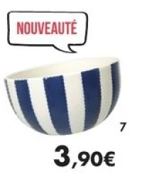 Bol 70cl - Gamme «Rayures bleu/blanc»
