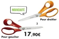 Ciseaux classic universels 21 cm pour droitier ou gaucher en acier