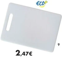 Planche à découper ECO+ 34 x 23 x 0,4 cm en plastique
