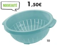 Passoire bleue Ø27 cm en plastique