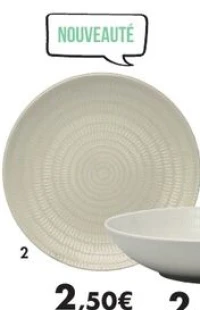 Assiette à dessert «Paros blanche»