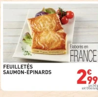 FEUILLETÉS SAUMON-ÉPINARDS