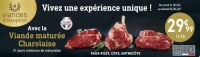 Viande maturee Charolaise - faux -filet, cote, entrecote