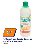 Nettoyant sols Carolin Savon de Marseille & Agrumes