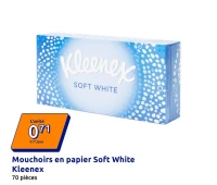 Mouchoirs en papier Soft White Kleenex