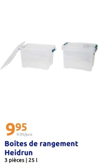 Boîtes de rangement Heidrun