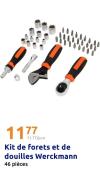 Kit de forets et de douilles Werckmann