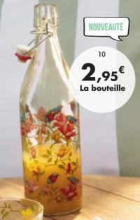 Bouteille 1L «Paradise» en verre