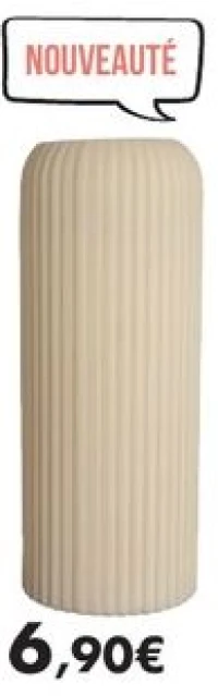 Vases 26 cm «Stripes» sable en verre