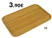 Plateau rectangulaire 21x14,5 cm en bambou