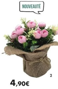 Cam lias 19 cm pot en jute 3 coloris disponibles