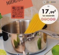 Casserole 20 cm «Gourmet» en inox