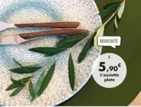 Assiette plate 27 cm qptat en porcelaine